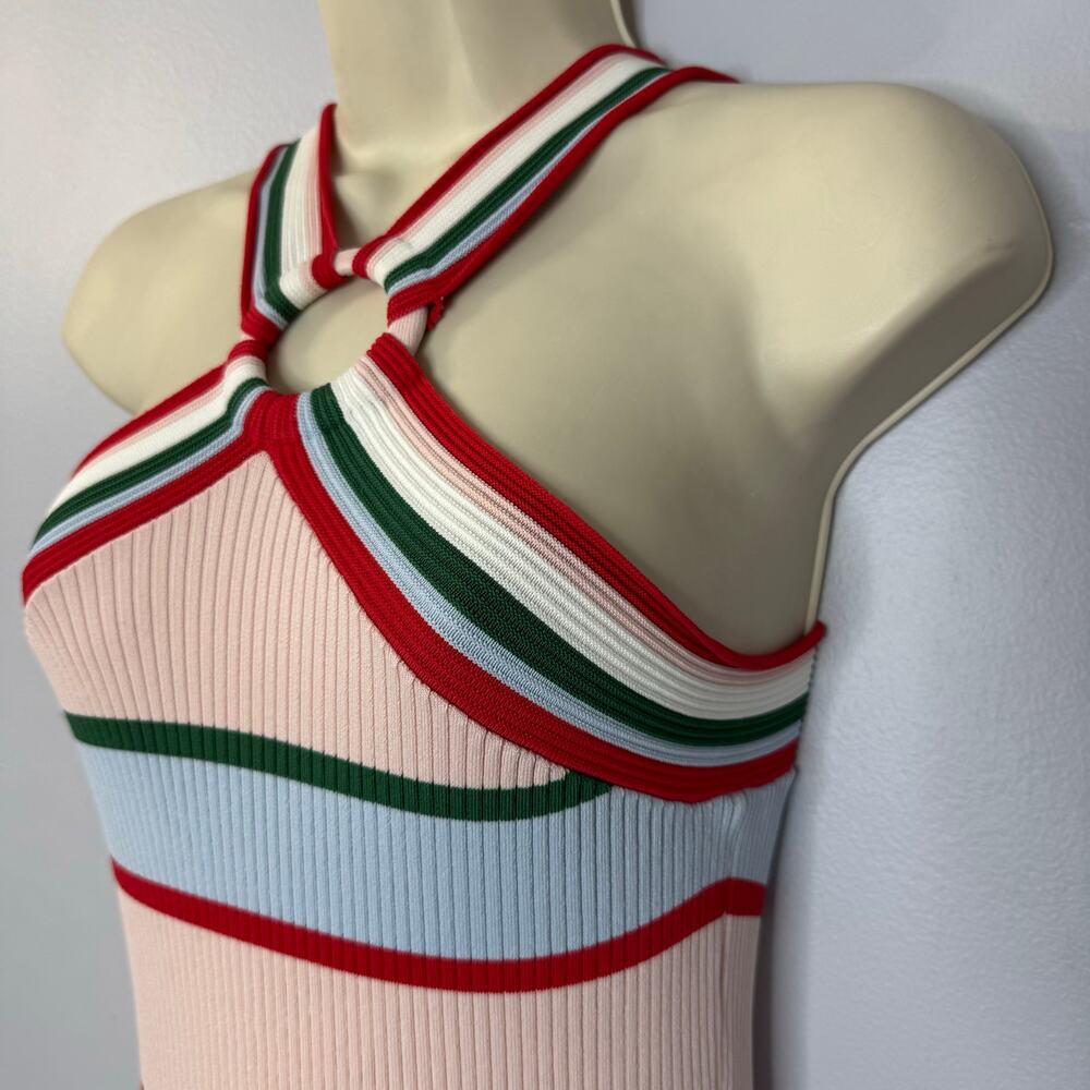 Ted Baker Lyndiaa Striped Bodycon Midi Dress Stretch Vacation Beach Women's 4 - Picture 8 of 12
